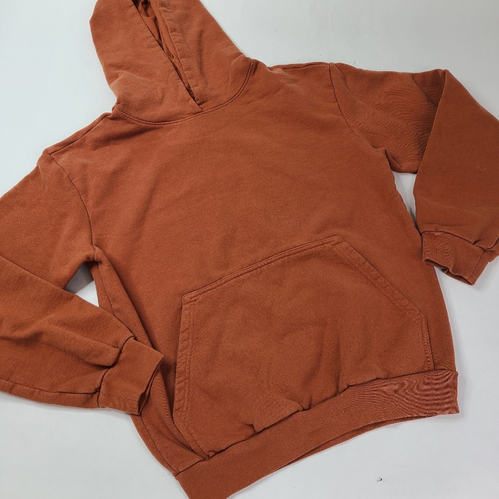 TALENTLESS Orange Hoodie Sweatshirt - S